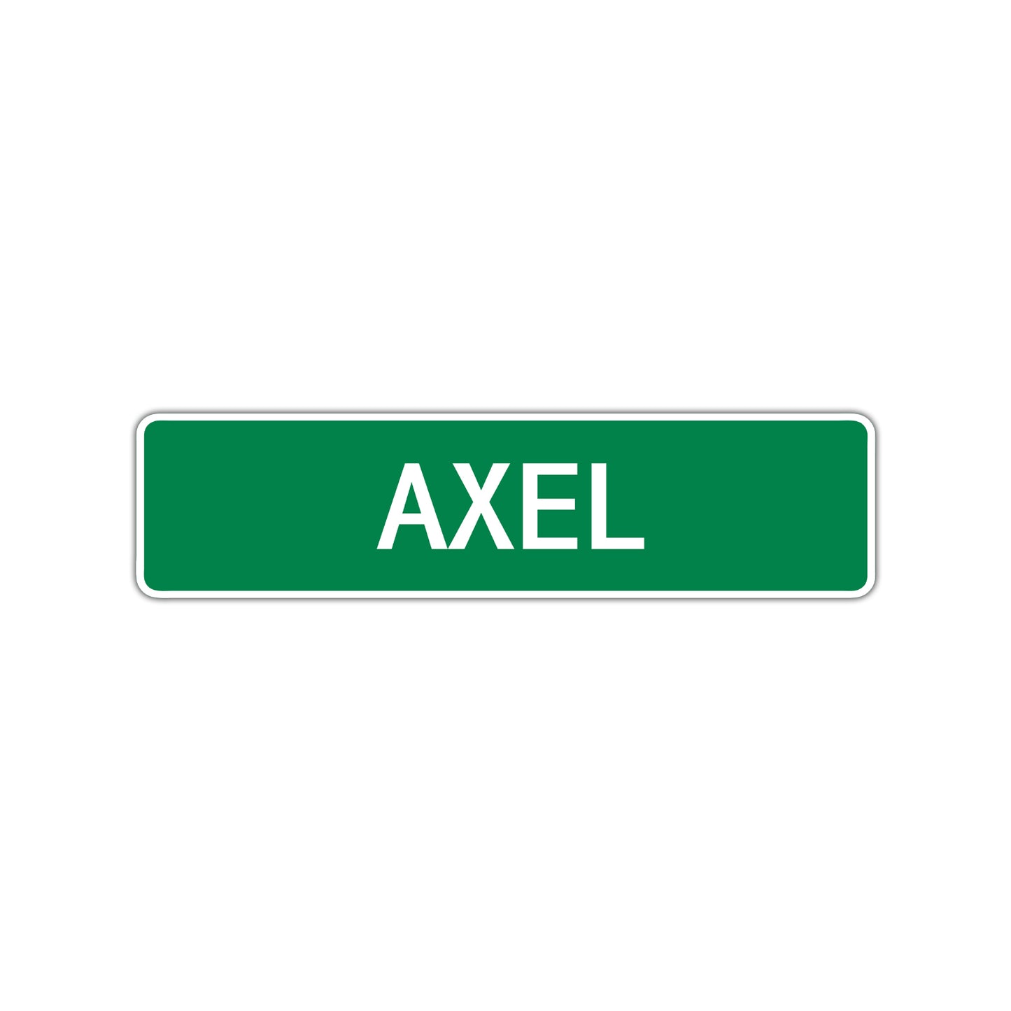 Axel Street Sign Children Name Room Plate