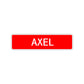 Axel Street Sign Children Name Room Plate