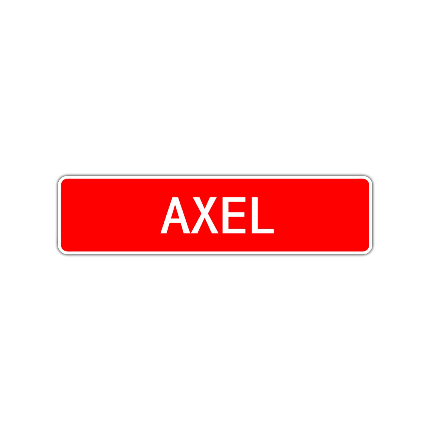 Axel Street Sign Children Name Room Plate