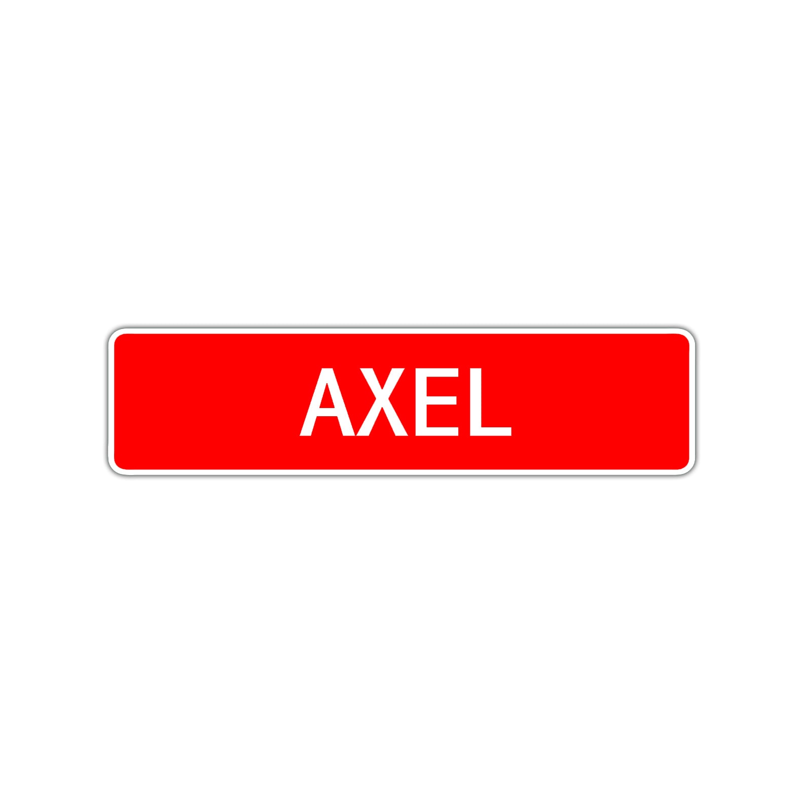 Axel Street Sign Children Name Room Plate