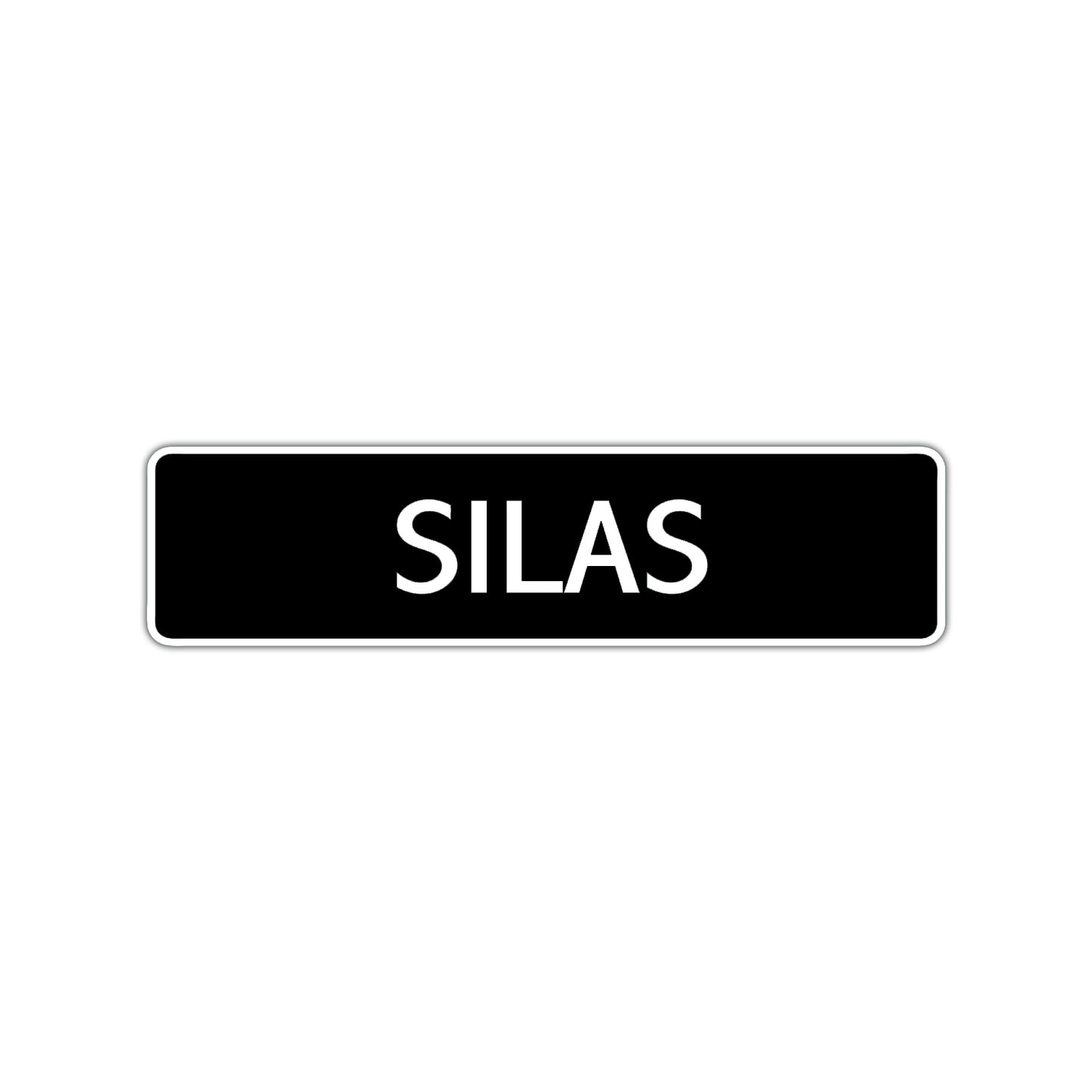 Silas Street Sign Children Name Room Plate