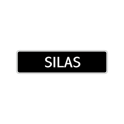 Silas Street Sign Children Name Room Plate