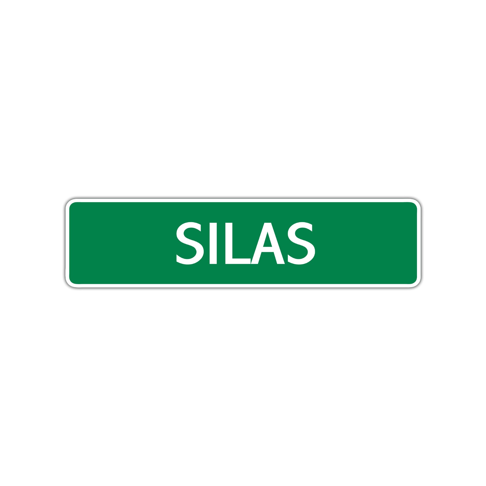 Silas Street Sign Children Name Room Plate