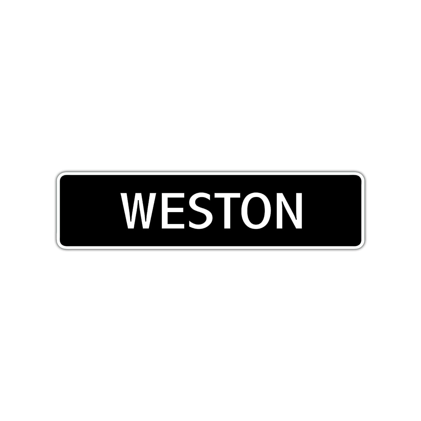 Weston Street Sign Children Name Room Plate