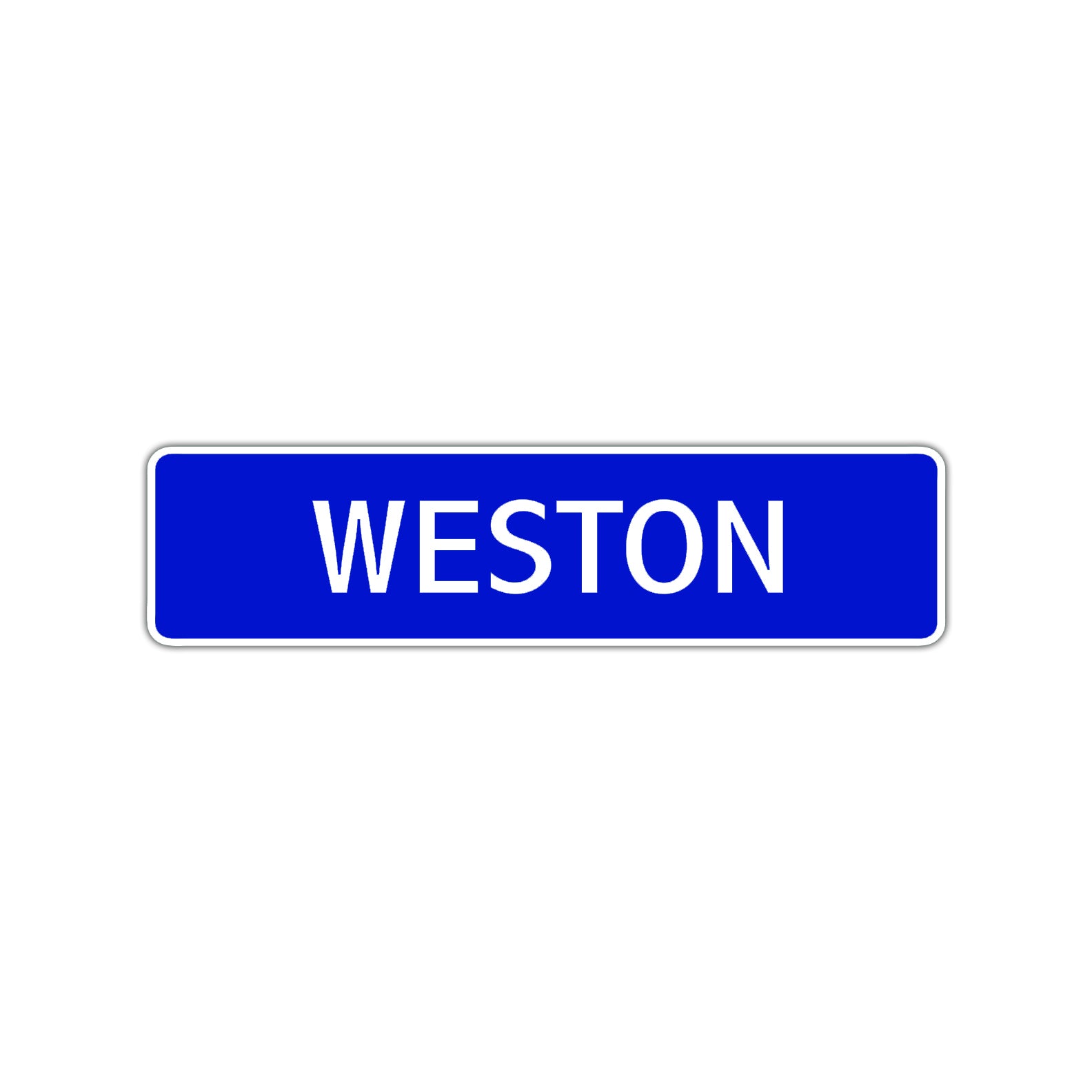 Weston Street Sign Children Name Room Plate