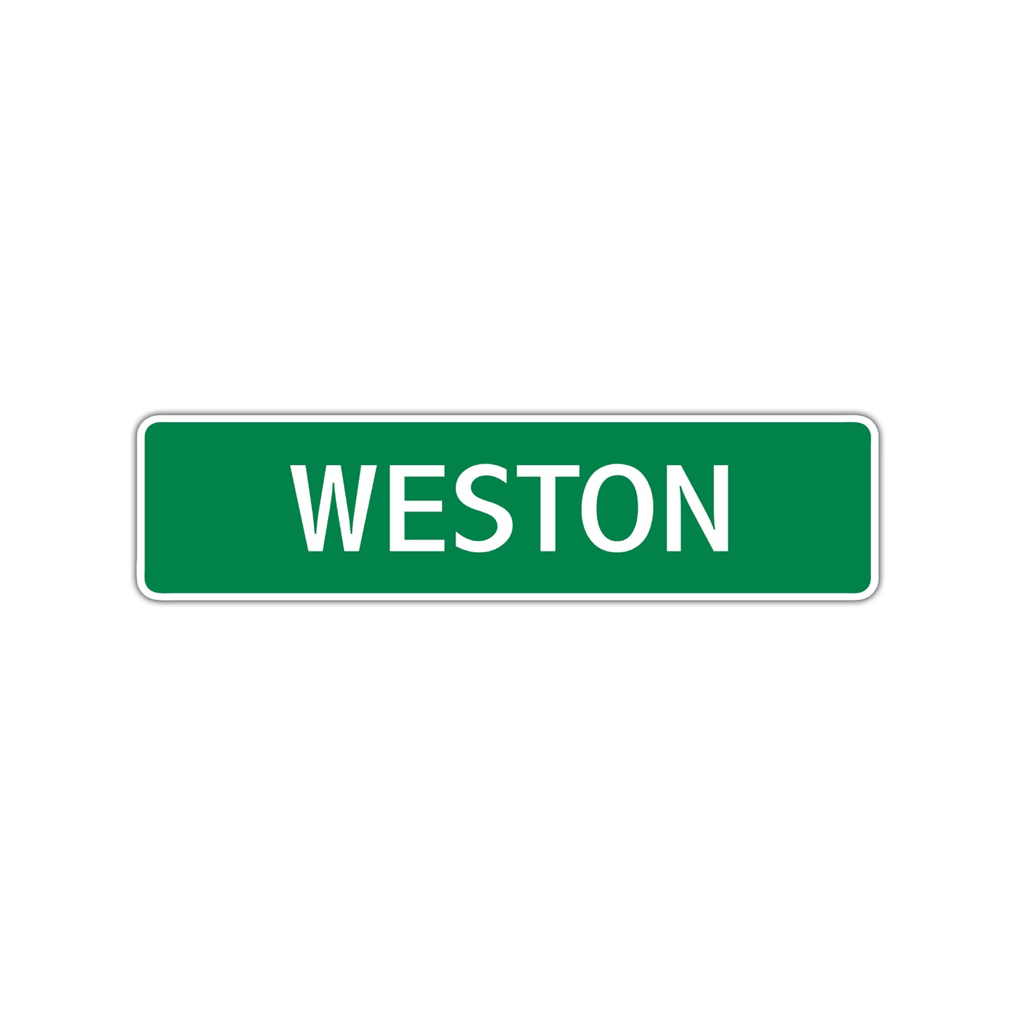 Weston Street Sign Children Name Room Plate