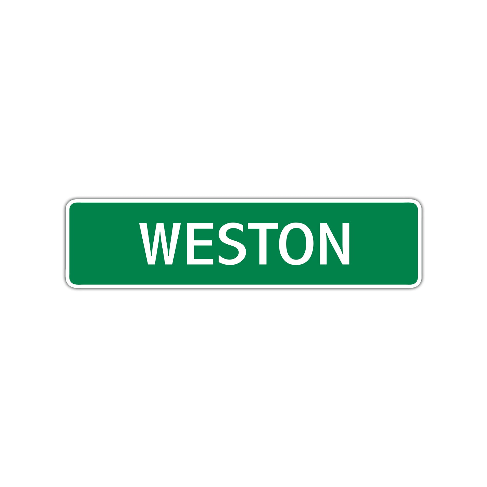 Weston Street Sign Children Name Room Plate