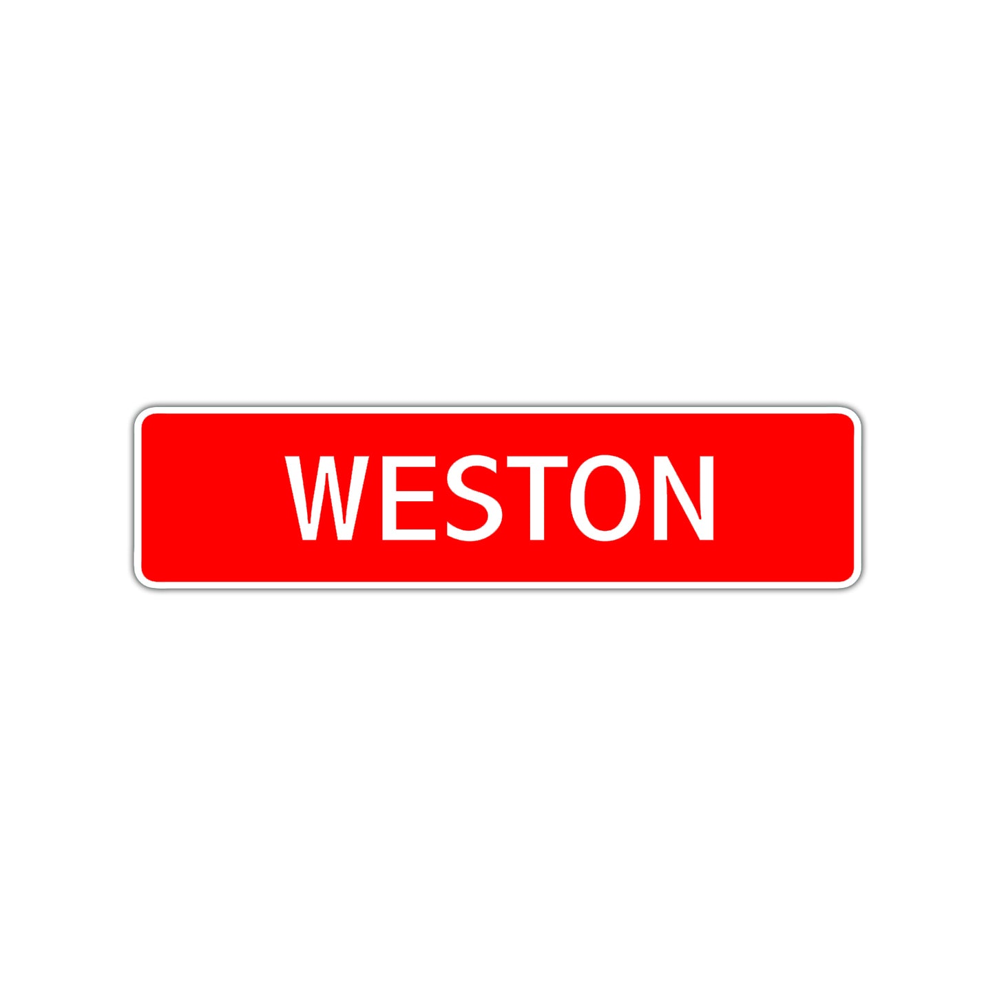 Weston Street Sign Children Name Room Plate