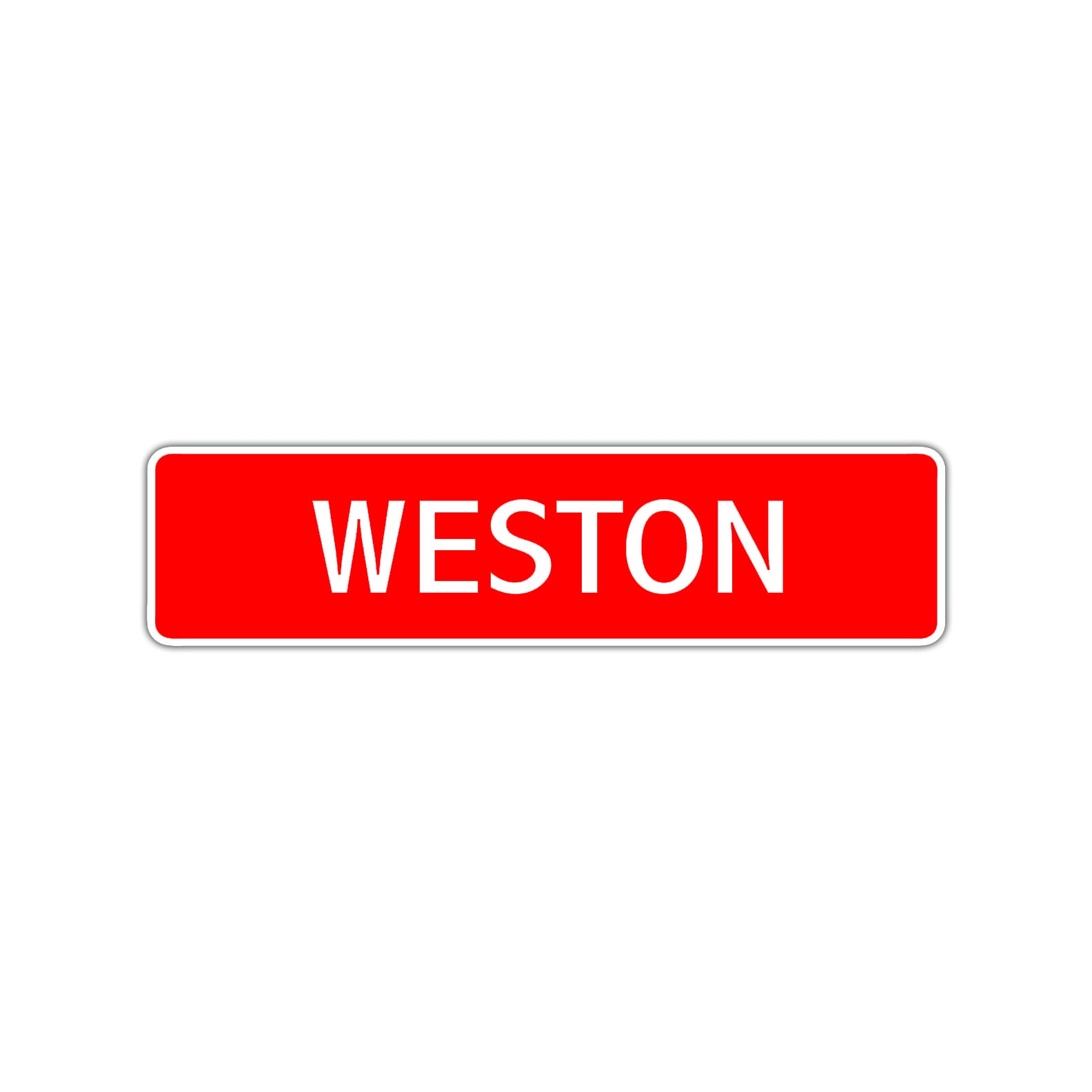 Weston Street Sign Children Name Room Plate
