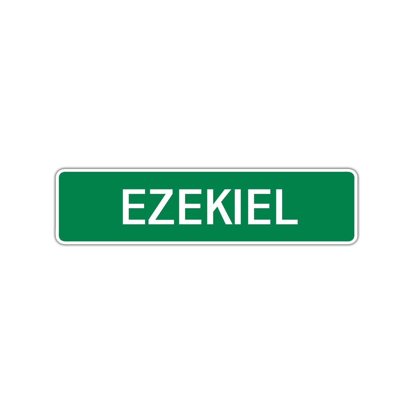 Ezekiel Street Sign Children Name Room Plate