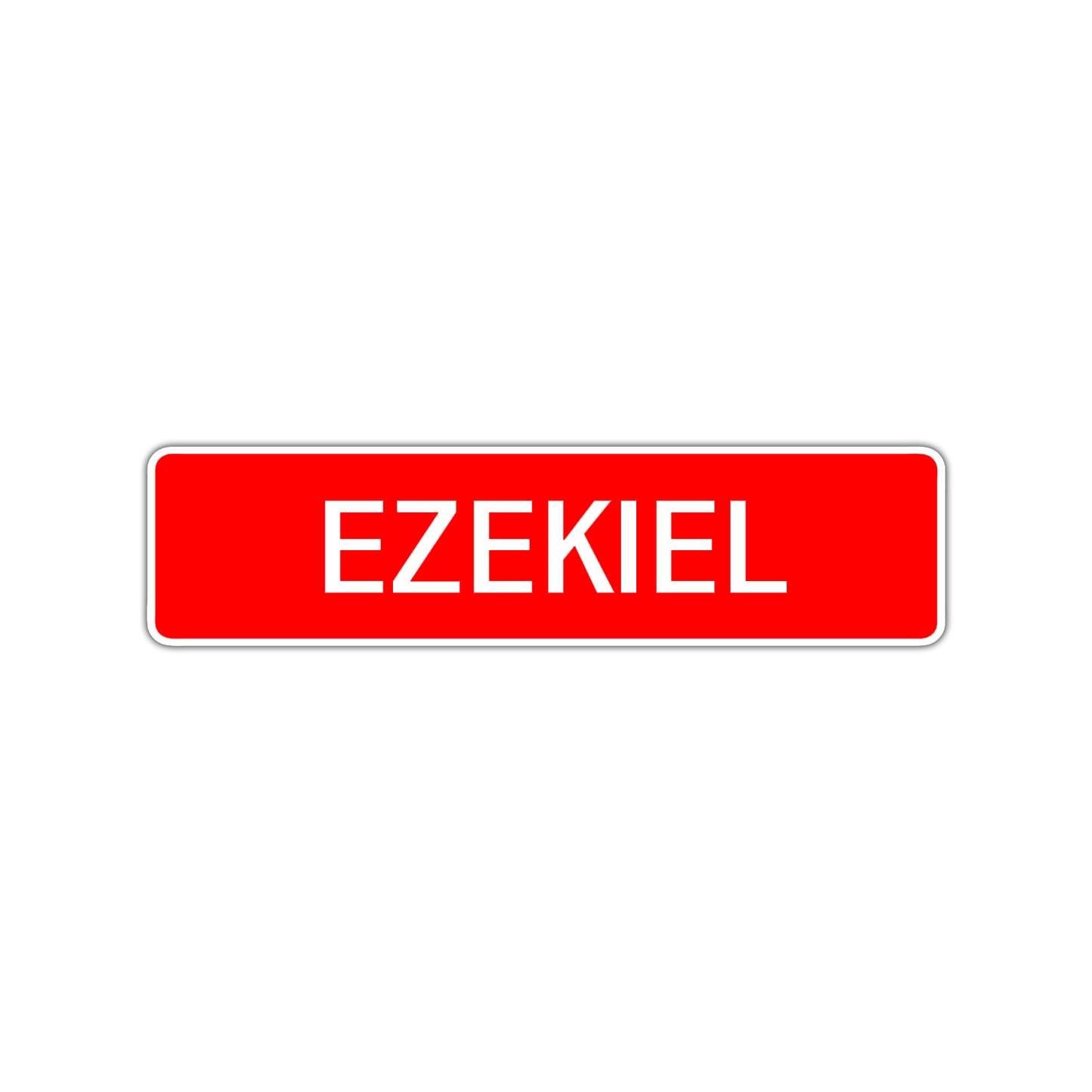 Ezekiel Street Sign Children Name Room Plate