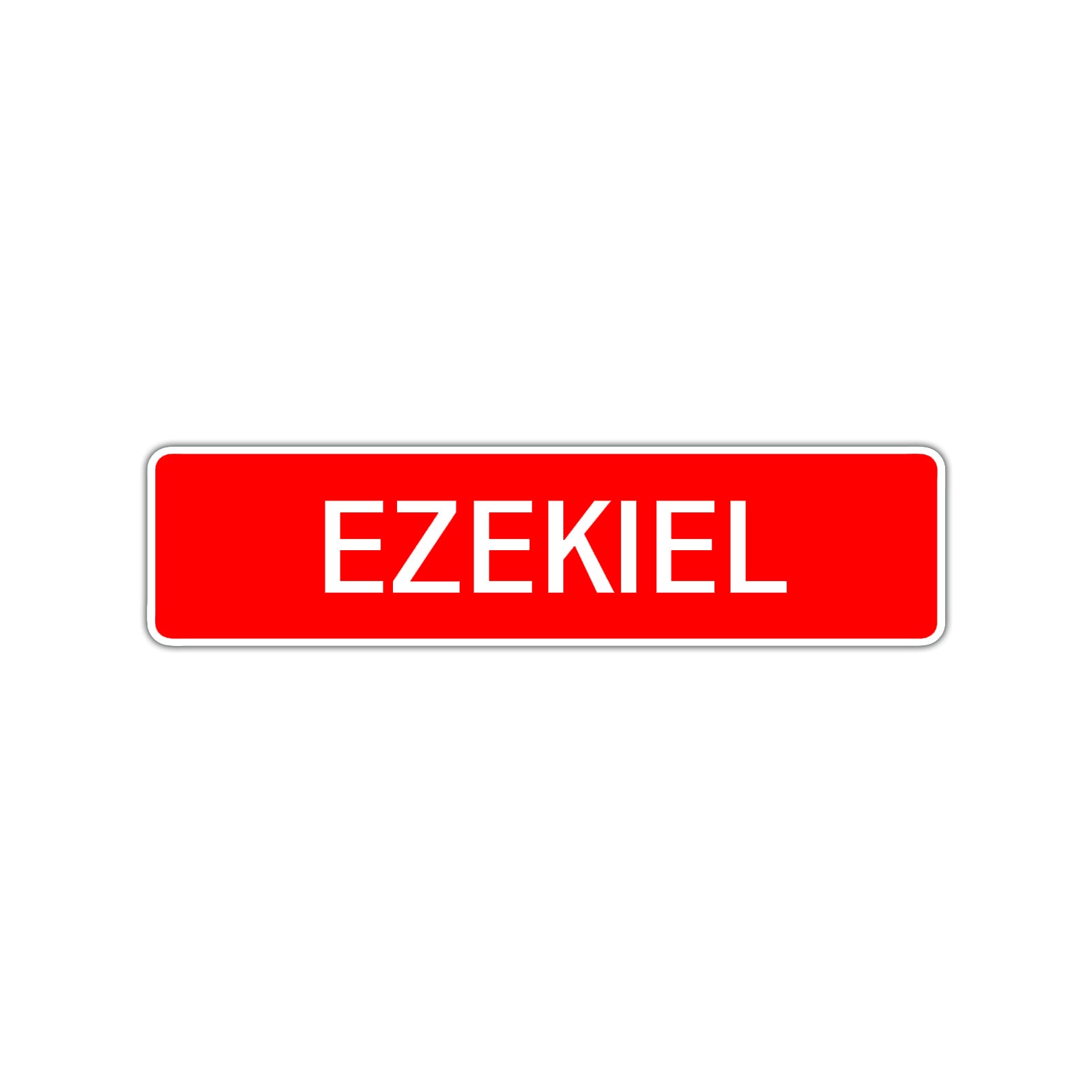 Ezekiel Street Sign Children Name Room Plate