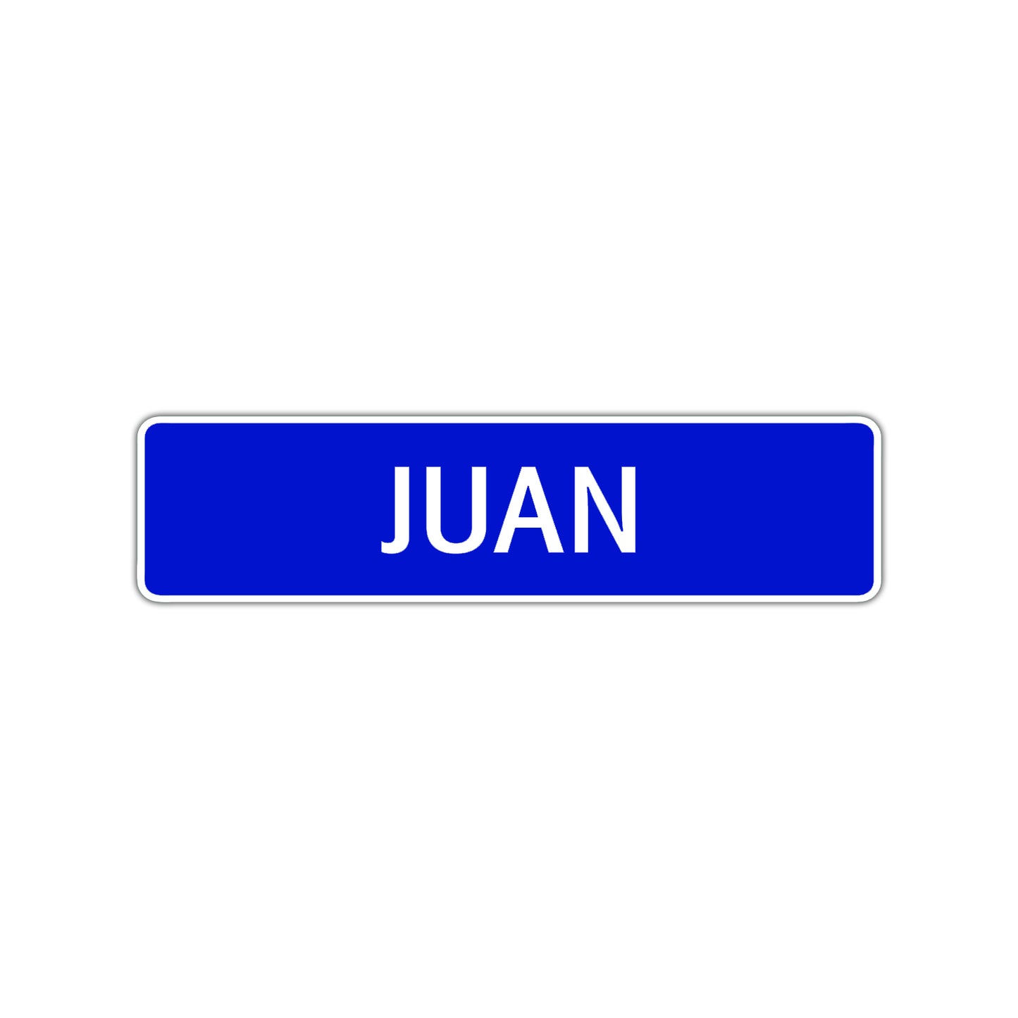 Juan Street Sign Children Name Room Plate