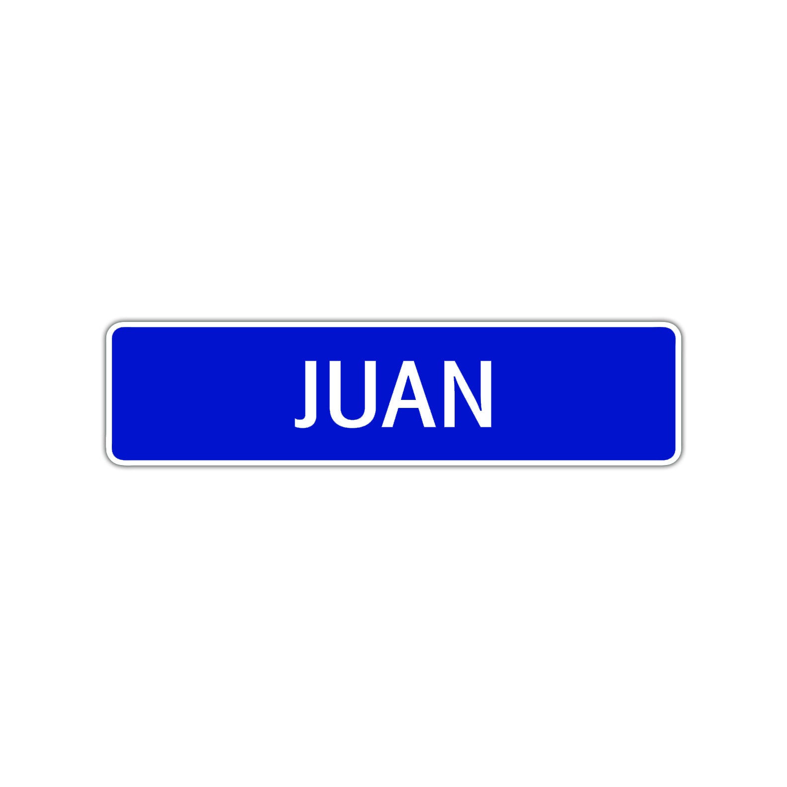 Juan Street Sign Children Name Room Plate