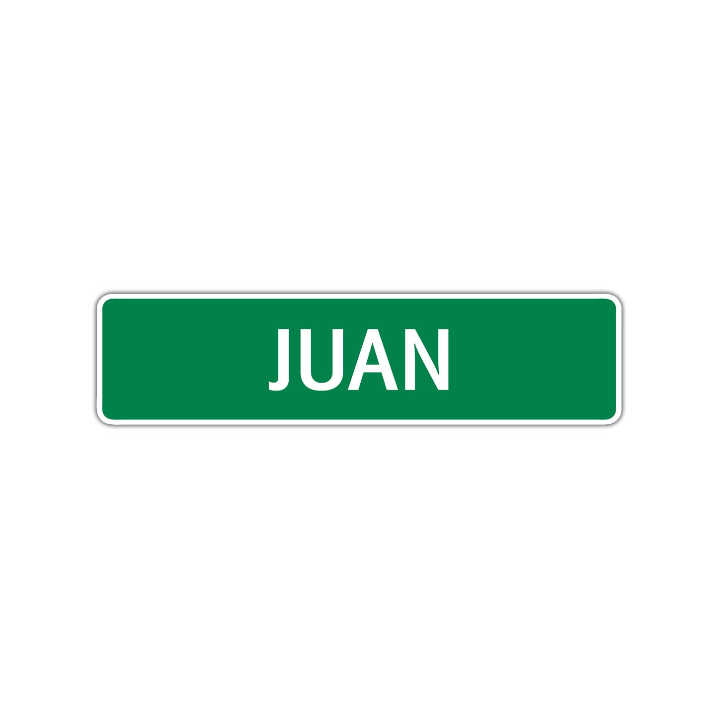 Juan Street Sign Children Name Room Plate