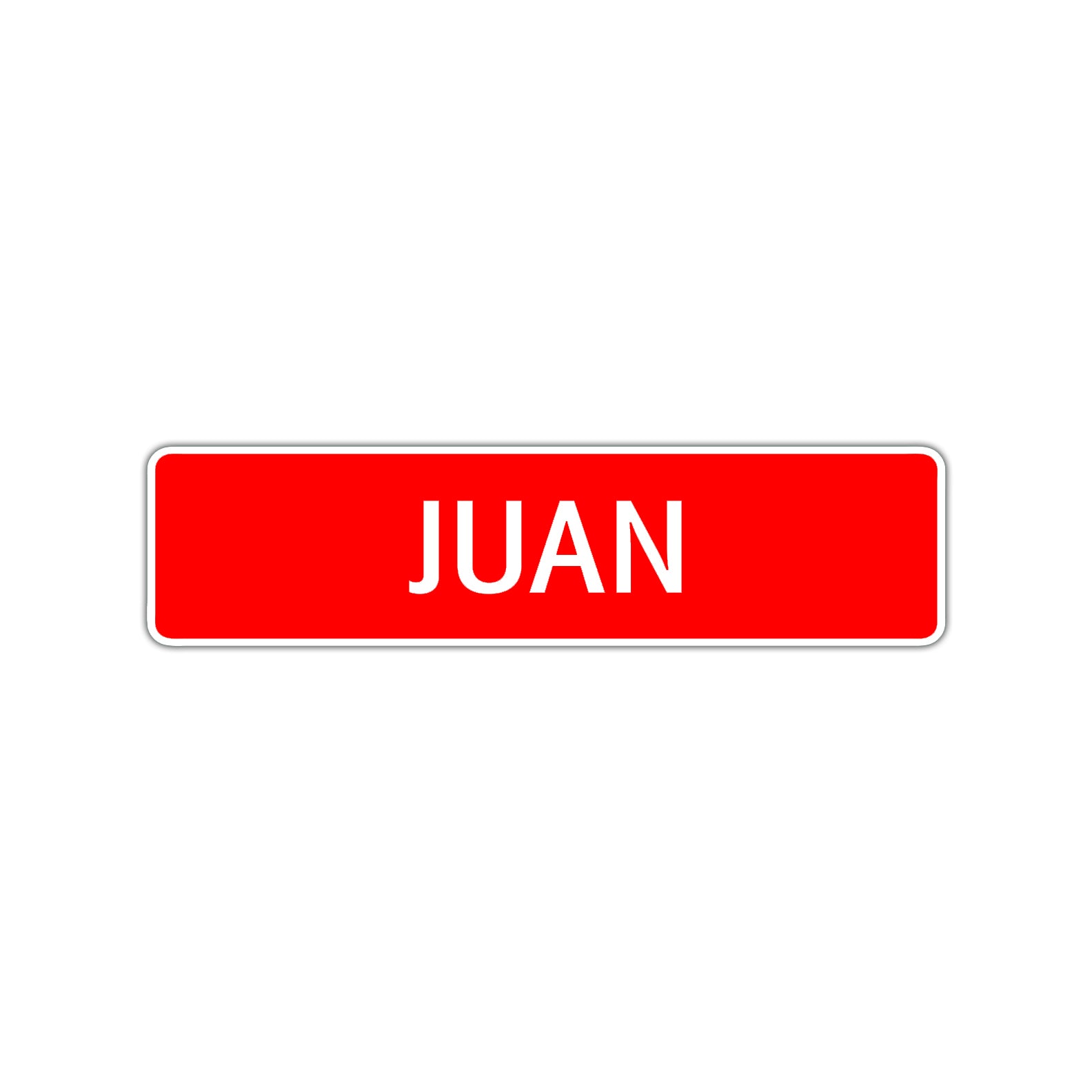 Juan Street Sign Children Name Room Plate