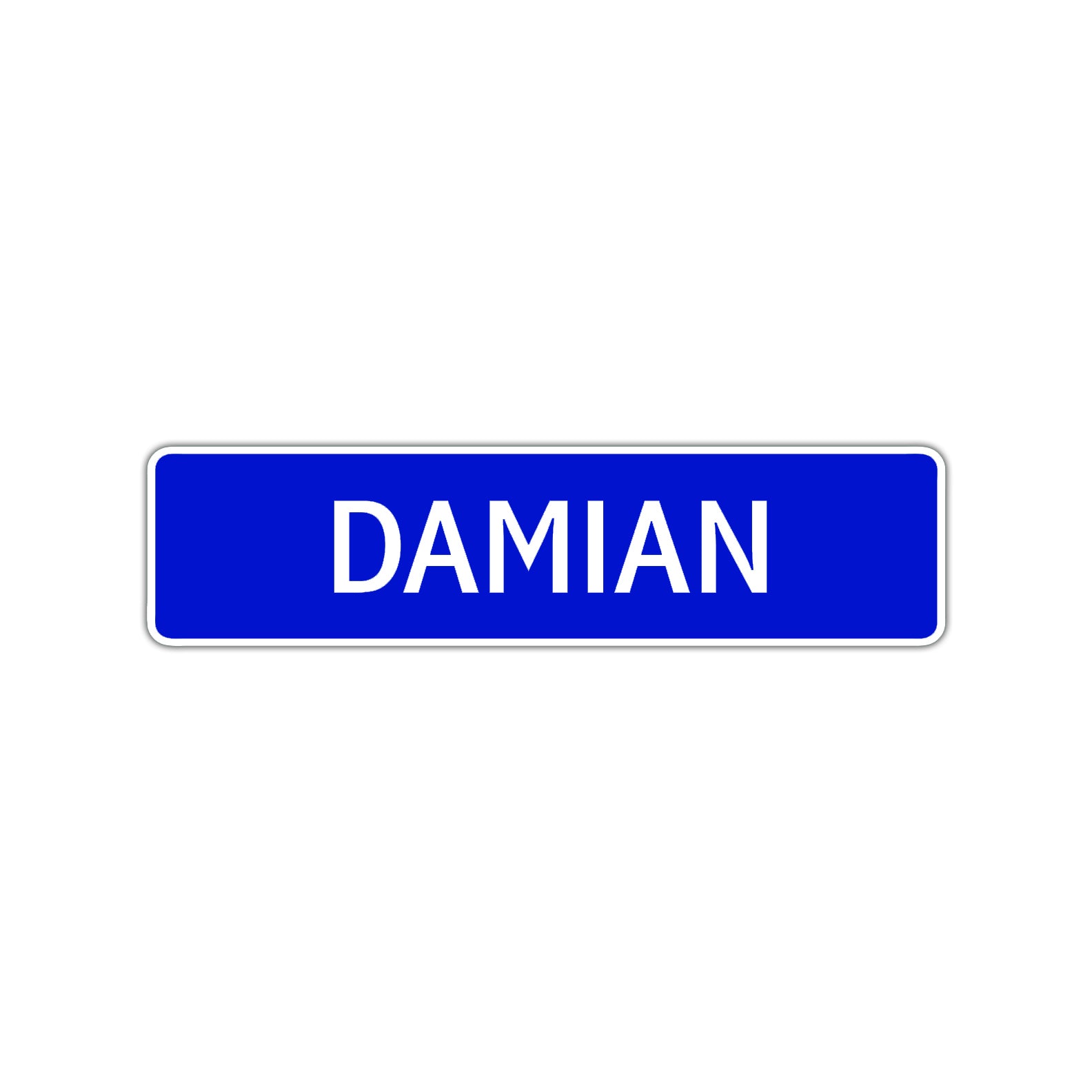 Damian Street Sign Children Name Room Plate