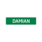 Damian Street Sign Children Name Room Plate