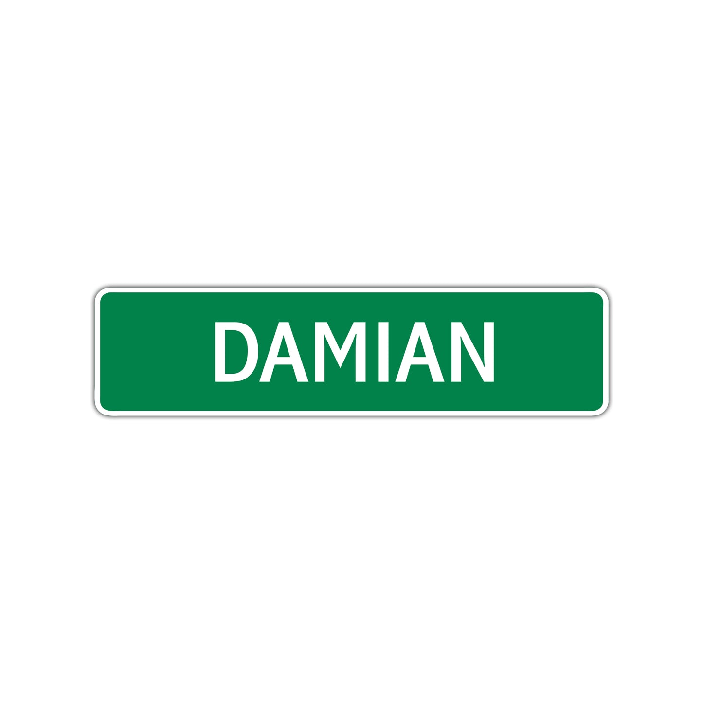 Damian Street Sign Children Name Room Plate