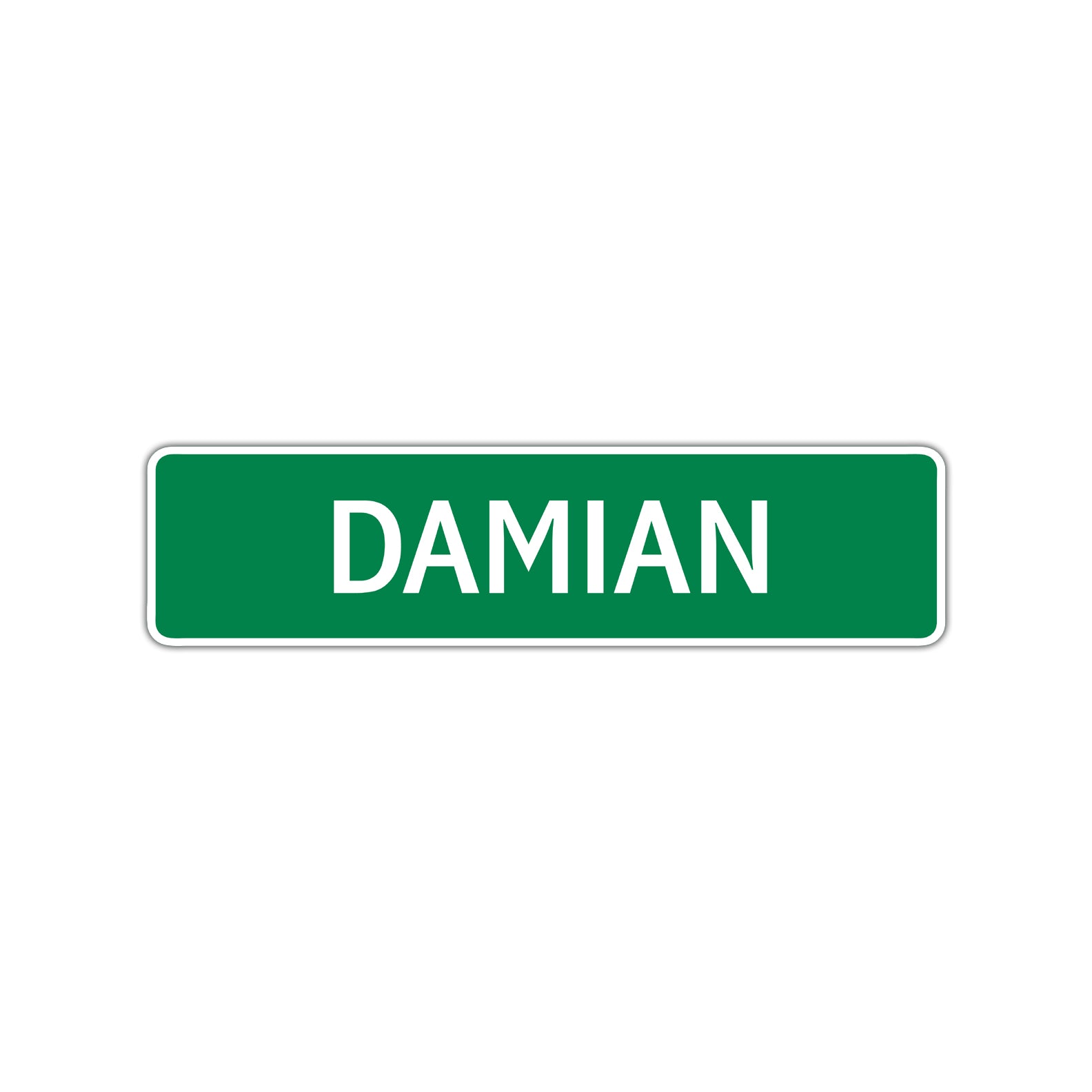 Damian Street Sign Children Name Room Plate