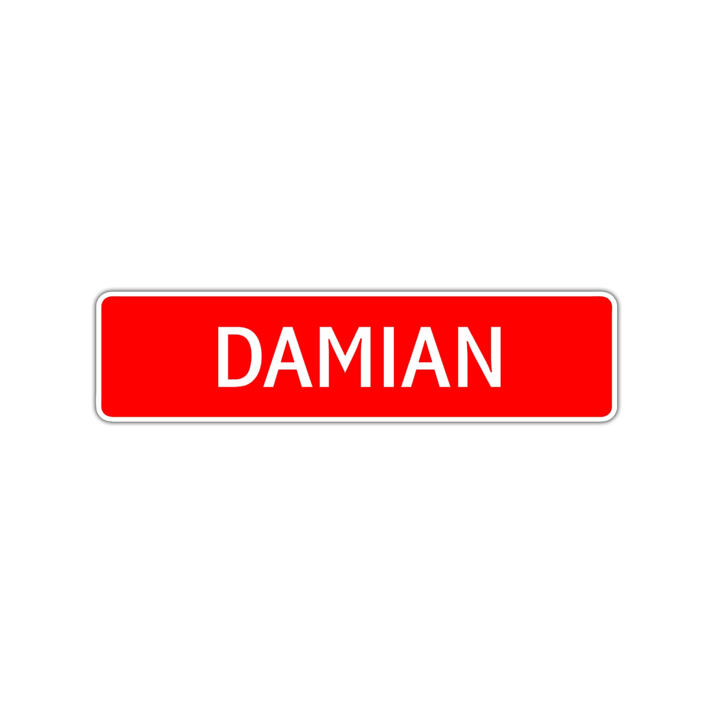 Damian Street Sign Children Name Room Plate
