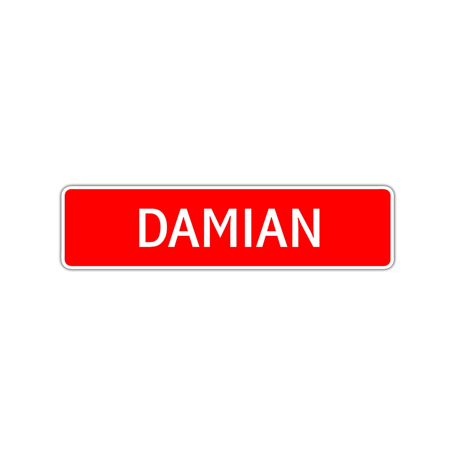 Damian Street Sign Children Name Room Plate