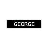 George Street Sign Children Name Room Plate