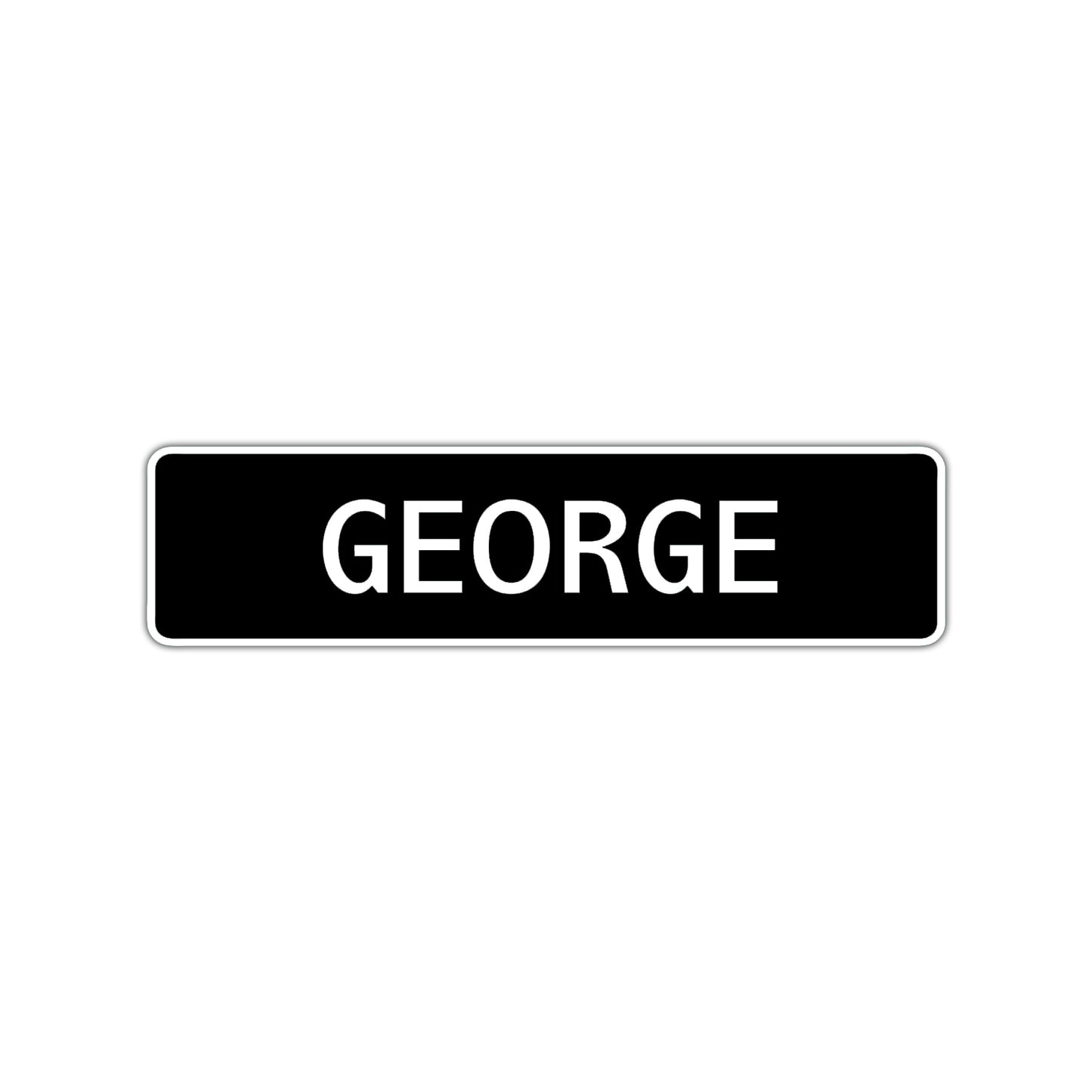 George Street Sign Children Name Room Plate