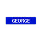 George Street Sign Children Name Room Plate