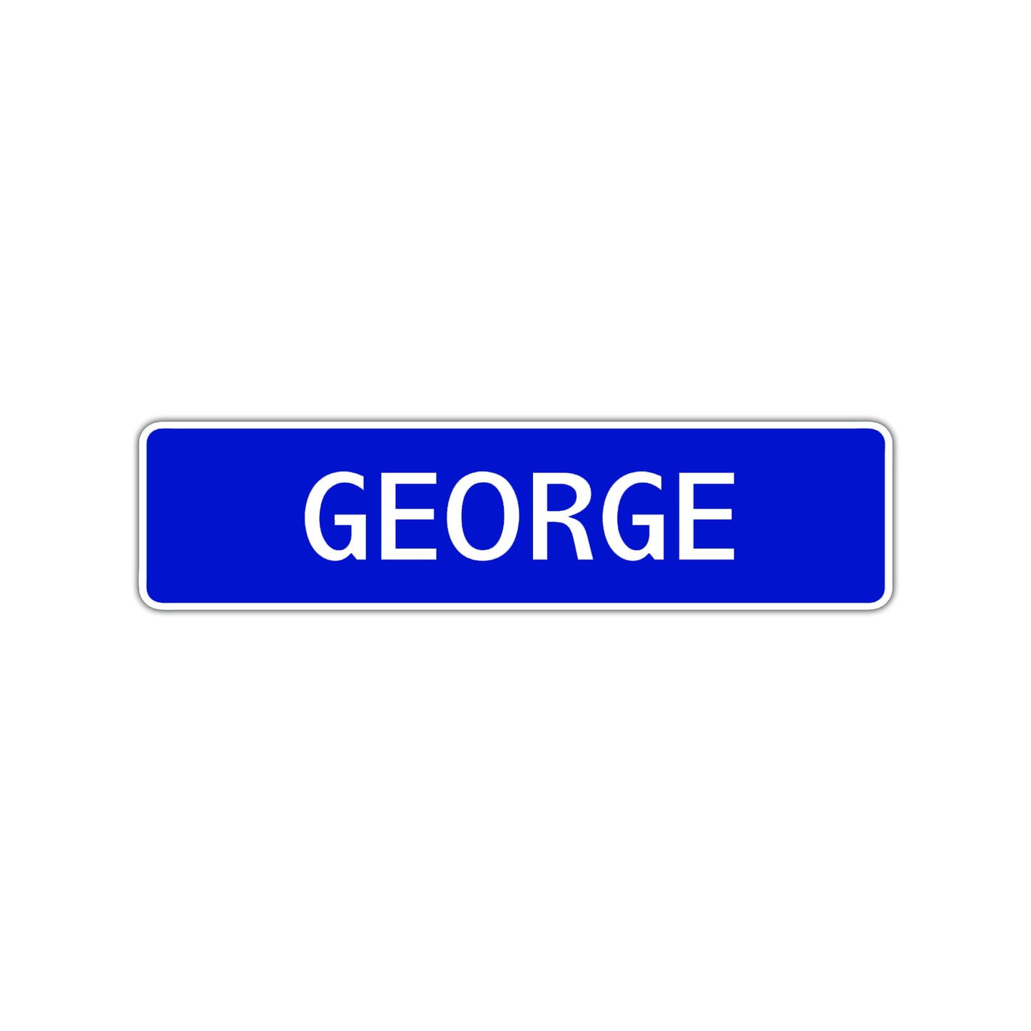 George Street Sign Children Name Room Plate