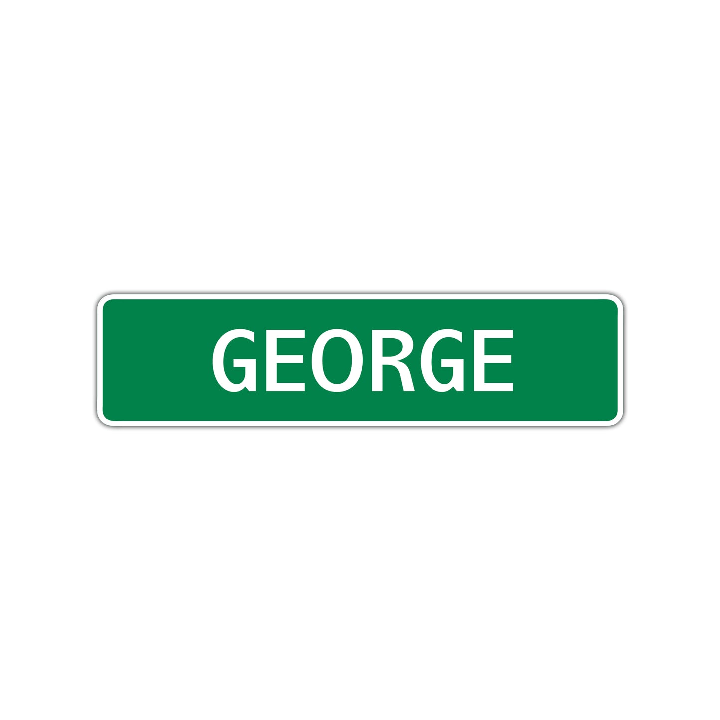 George Street Sign Children Name Room Plate