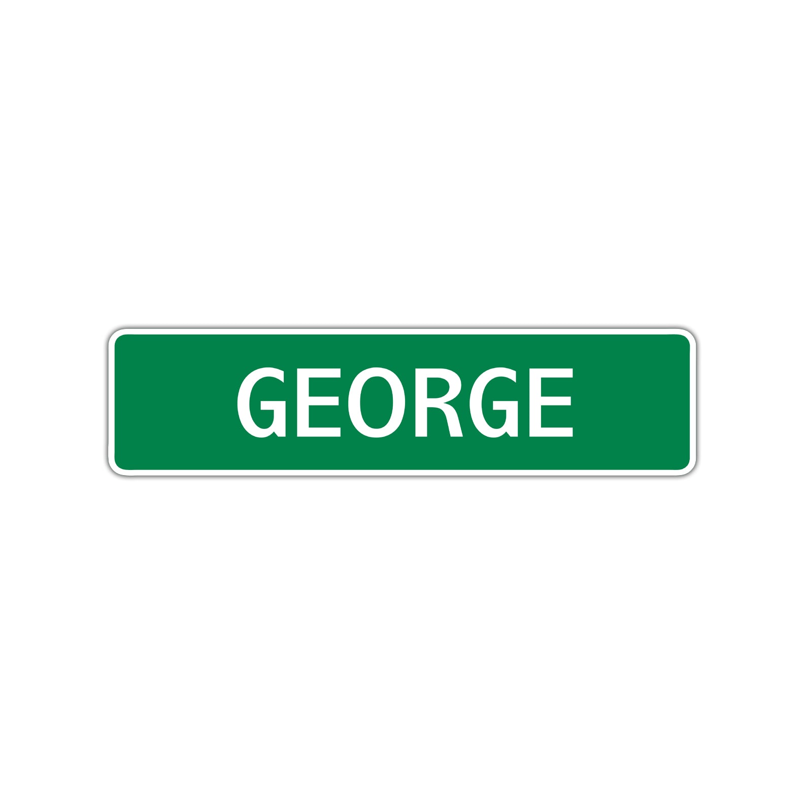 George Street Sign Children Name Room Plate
