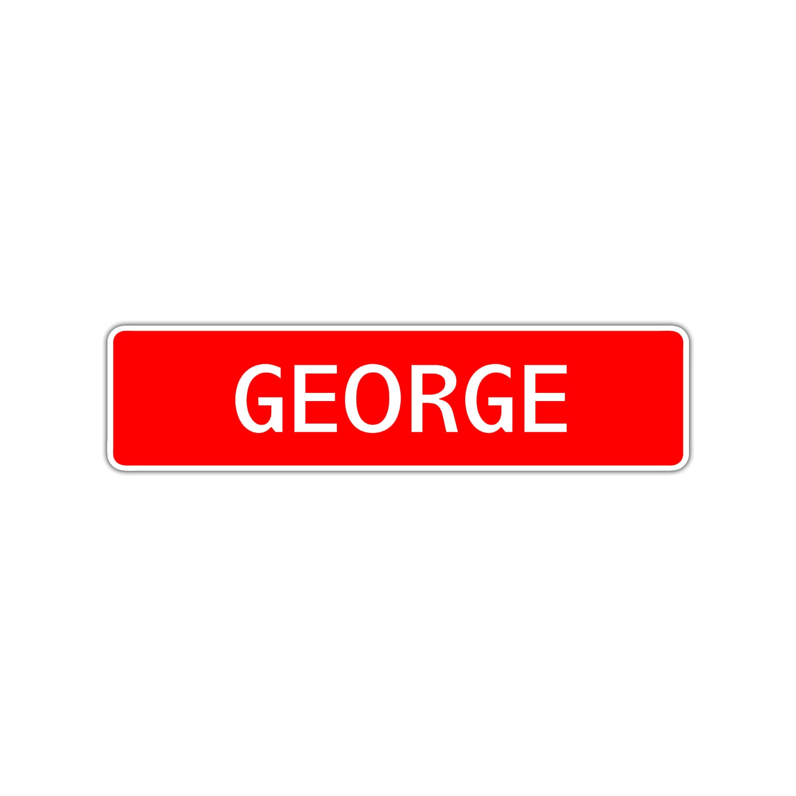 George Street Sign Children Name Room Plate