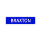 Braxton Street Sign Children Name Room Plate