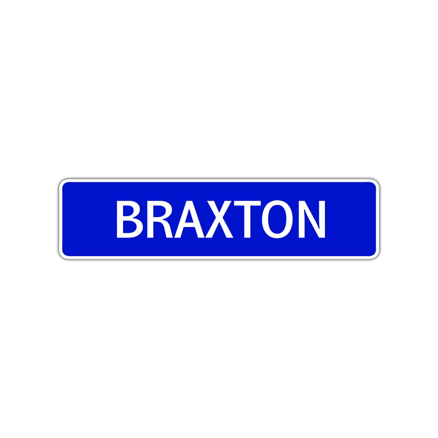 Braxton Street Sign Children Name Room Plate