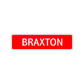 Braxton Street Sign Children Name Room Plate