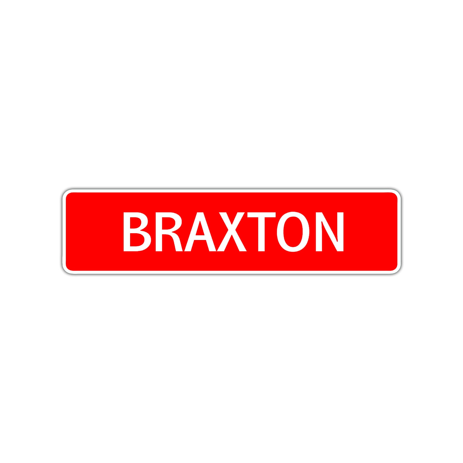 Braxton Street Sign Children Name Room Plate