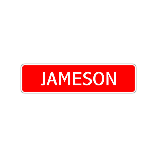 Jameson Street Sign Children Name Room Plate
