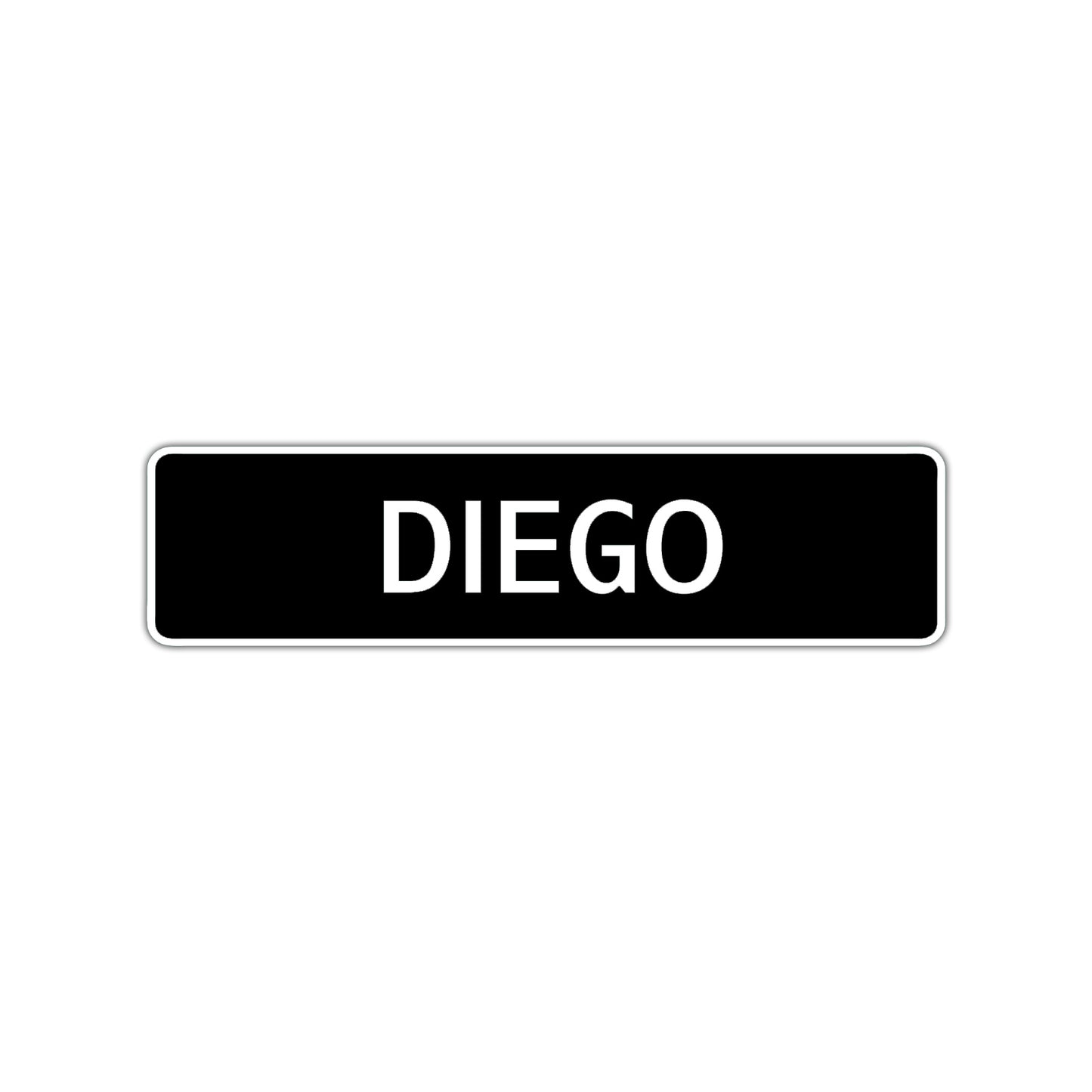 Diego Street Sign Children Name Room Plate