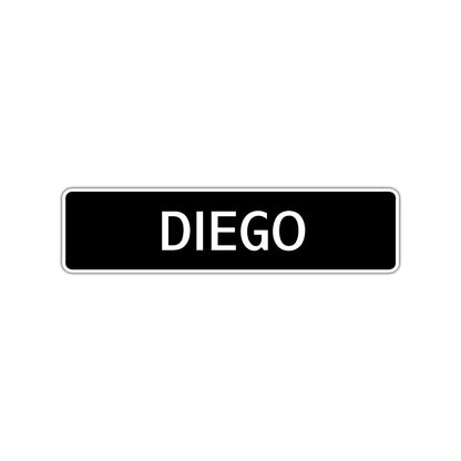 Diego Street Sign Children Name Room Plate