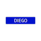 Diego Street Sign Children Name Room Plate