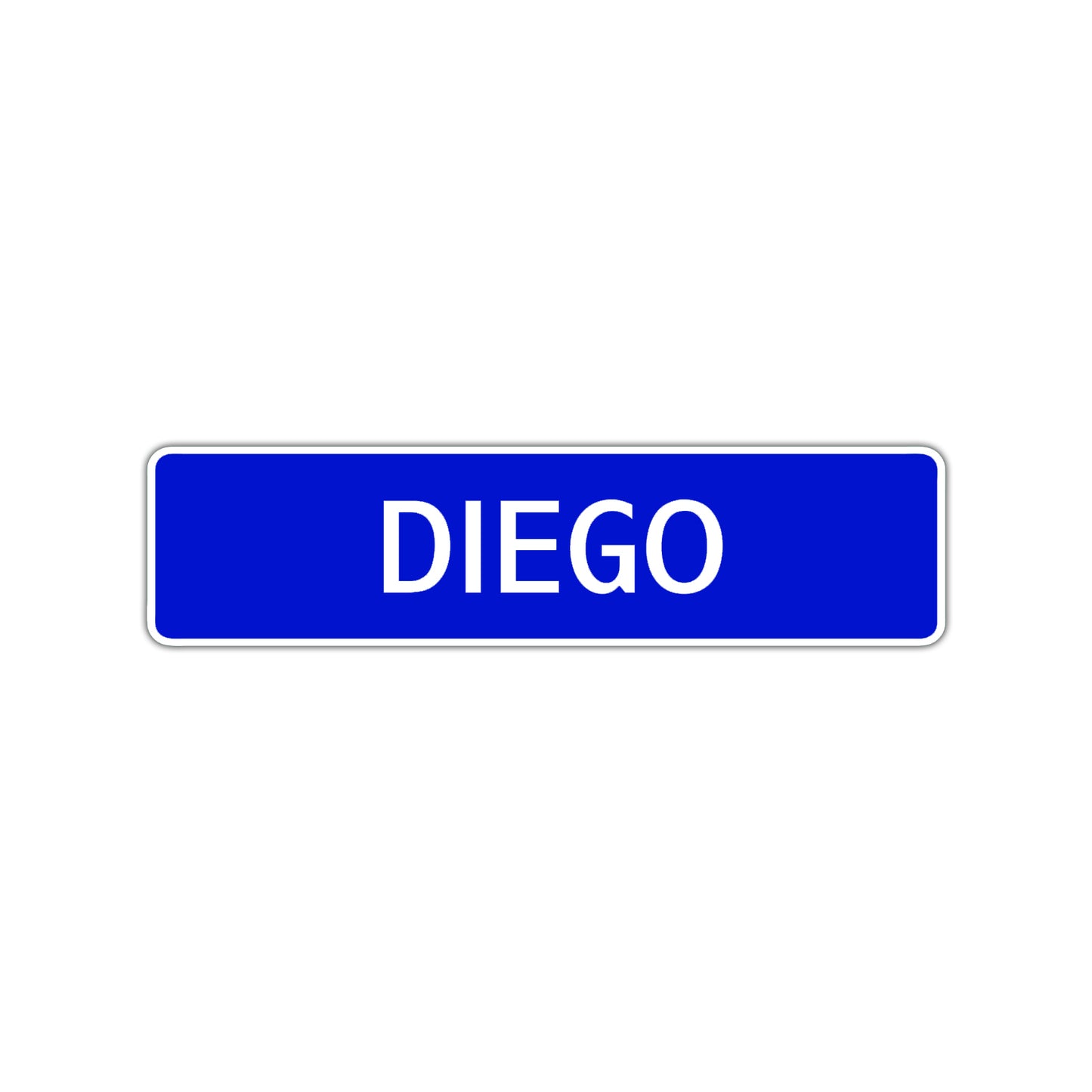 Diego Street Sign Children Name Room Plate