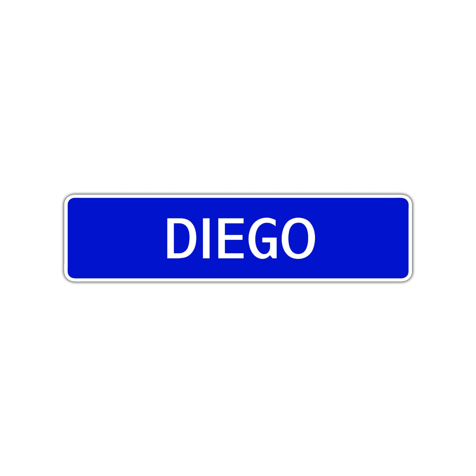 Diego Street Sign Children Name Room Plate