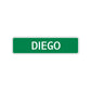 Diego Street Sign Children Name Room Plate