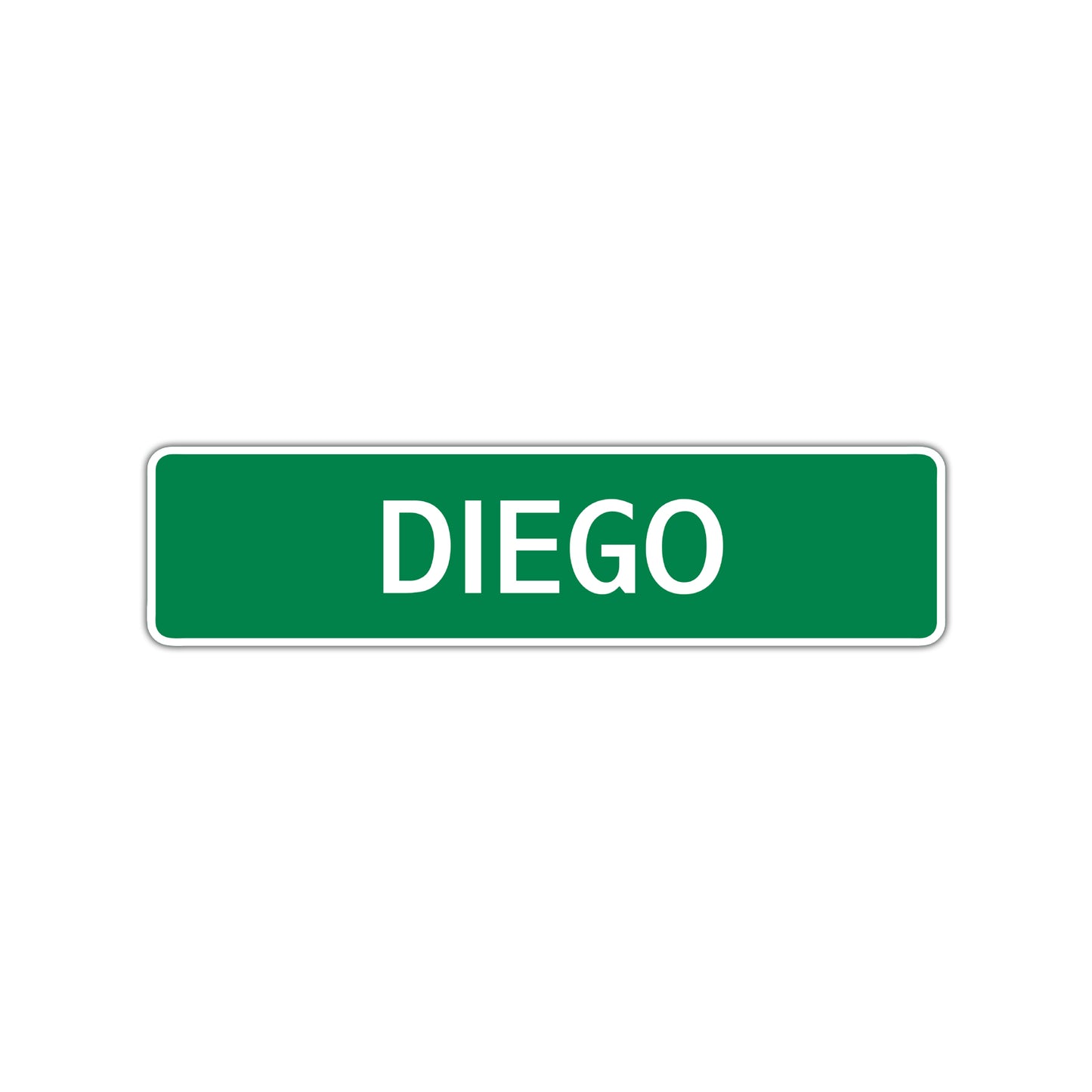 Diego Street Sign Children Name Room Plate