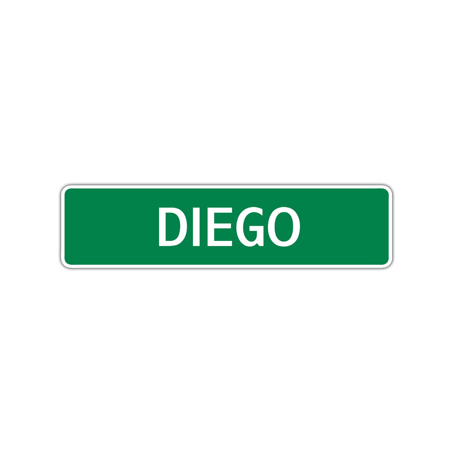 Diego Street Sign Children Name Room Plate