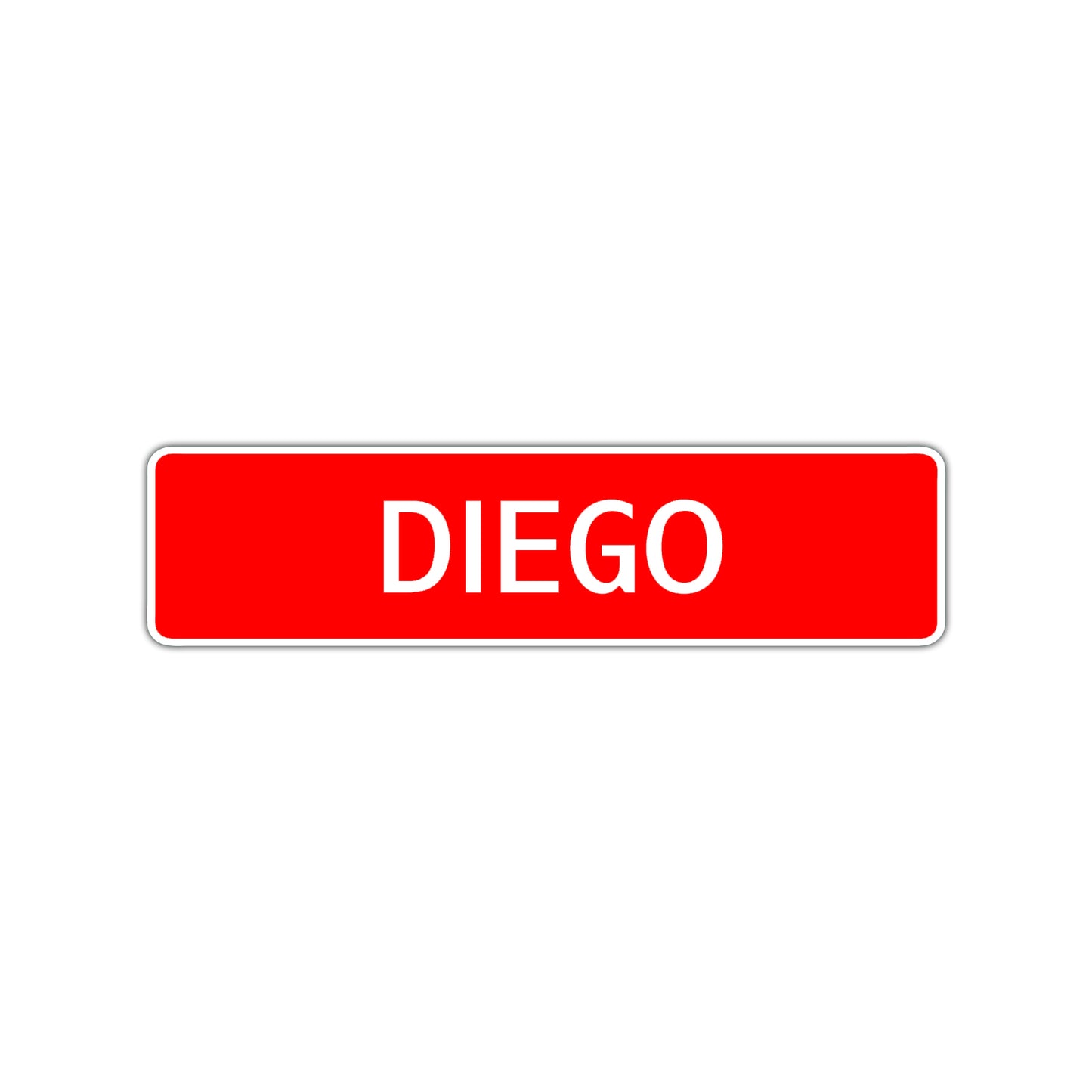 Diego Street Sign Children Name Room Plate