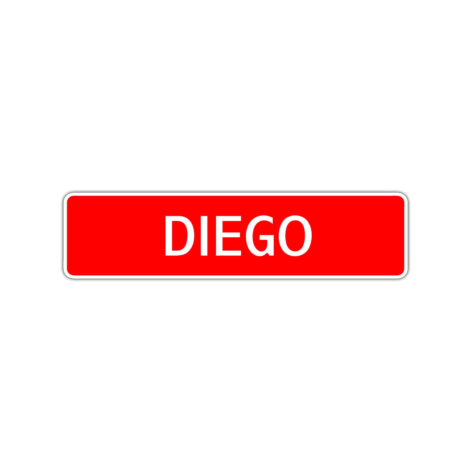 Diego Street Sign Children Name Room Plate
