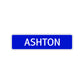 Ashton Street Sign Children Name Room Plate