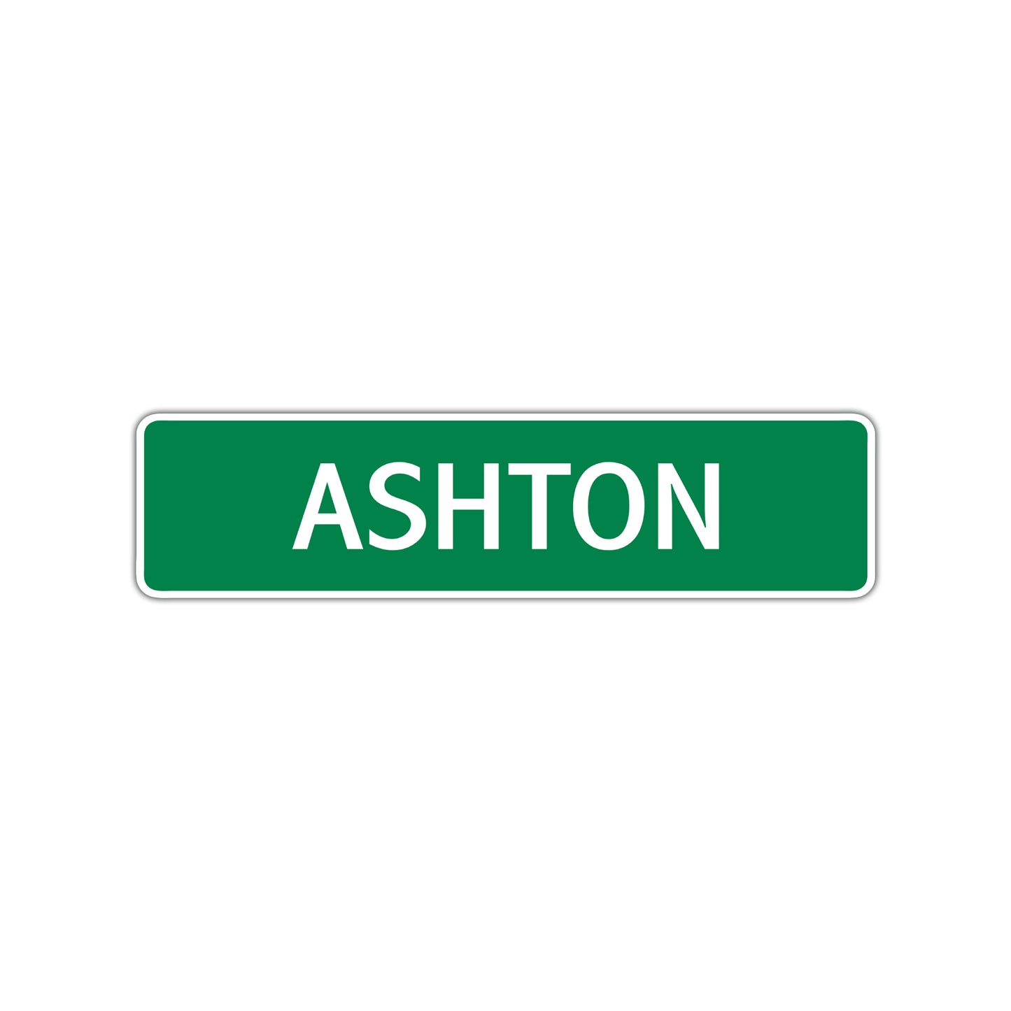 Ashton Street Sign Children Name Room Plate